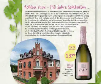 tegut Schloss vaux rosé, brut Angebot