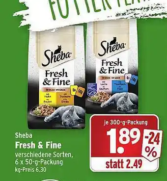 Wasgau Sheba fresh & fine Angebot