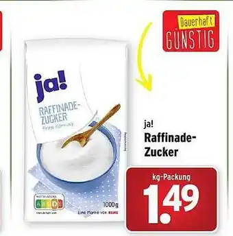 Wasgau Ja raffinade zucker Angebot