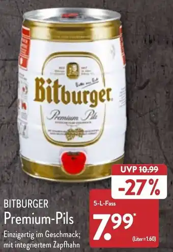 Aldi Nord Bitburger Premium Pils 5 L Fass Angebot