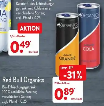 Aldi Nord Red Bull Organics 250ml Angebot