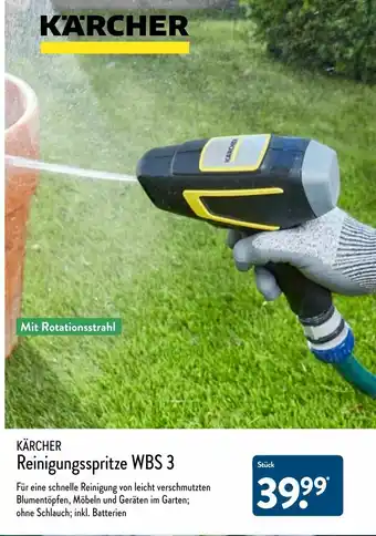 Aldi Nord Karcher Reinigungsspritze WBS 3 Angebot