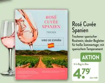 Aldi Nord Rose Cuvee Spanien bag-in-box 3L Angebot