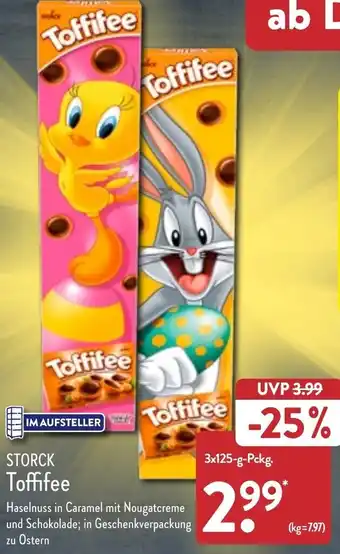 Aldi Nord Storck Toffifee 3x125 g Pckg. Angebot