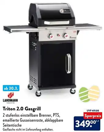 Aldi Nord Landmann Triton 2.0 Gasgrill Angebot