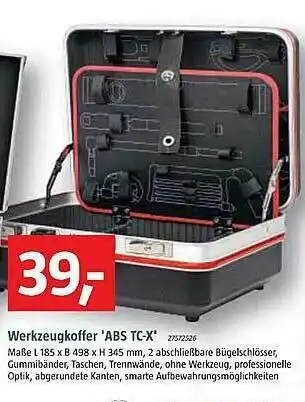 Bauhaus Werkzeugkoffer „abs Tc-x” Angebot