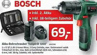 Bauhaus Bosch Akku-bohrschrauber „easydrill 1200” Angebot