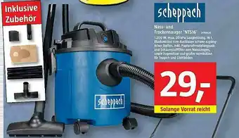 Bauhaus Scheppach Nass- Und Trockensauger „nts16” Angebot