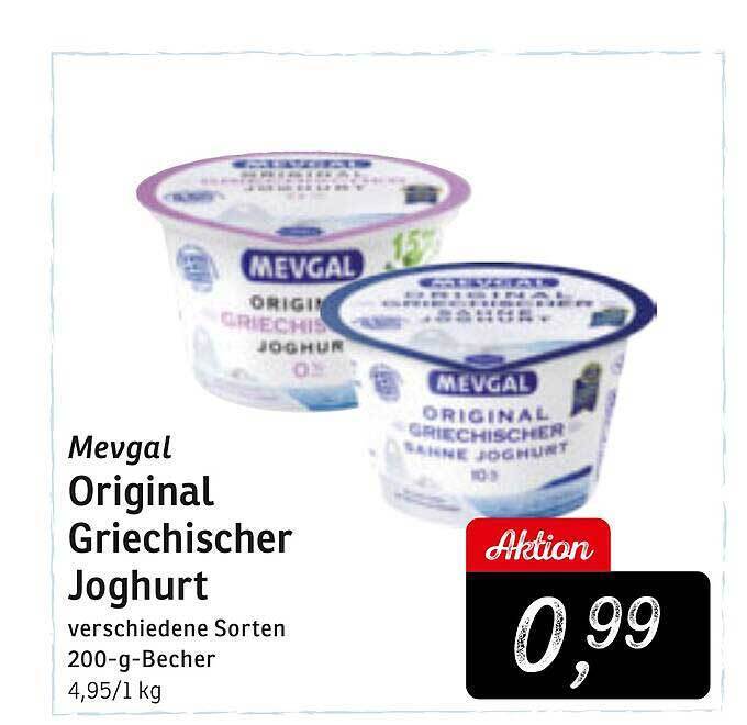 Mevgal original griechischer joghurt Angebot bei KONSUM