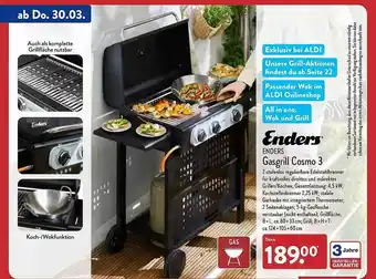 Aldi Nord Enders gasgrill cosmo 3 Angebot