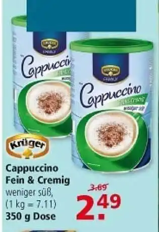 Multi Markt Krüger cappuccino fein & cremig Angebot