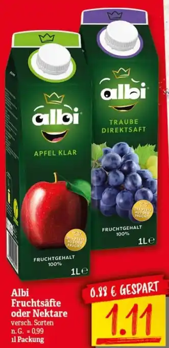 NP Discount Albi Saft o. Nektar 1L Angebot