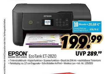 MEDIMAX Epson eco tank et-2820 Angebot