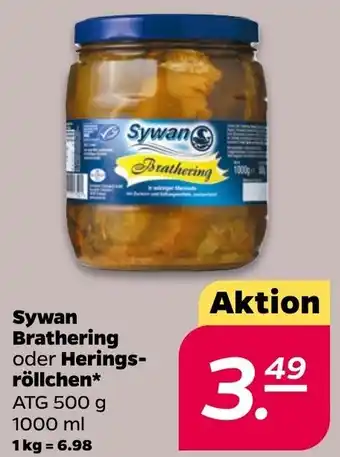 NETTO Sywan Brathering oder Heringsröllchen 1000 ml Angebot