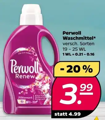 NETTO Perwoll Waschmittel 19-25 WL Angebot