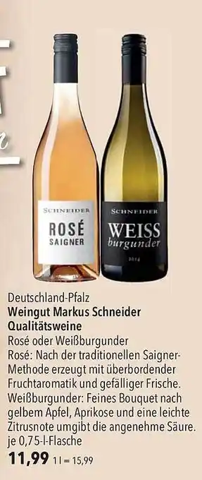 CITTI Markt Weingut markus schneider qualitätsweine Angebot