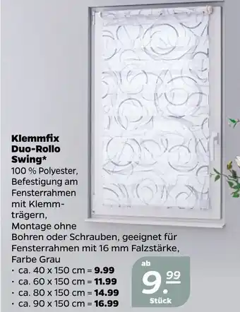 NETTO Klemmfix Duo Rollo Swing Angebot