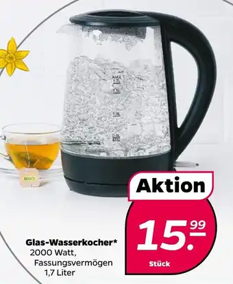 NETTO Glas Wasserkocher 1,7 Liter Angebot