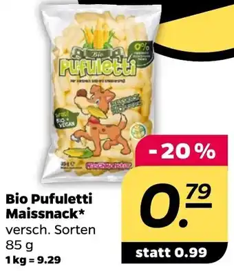 NETTO Bio Pufuletti Maissnack 85 g Angebot