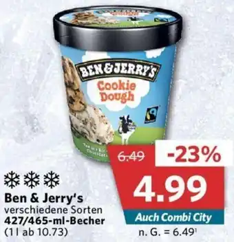 Combi Ben & Jerry's 427/465 ml Becher Angebot