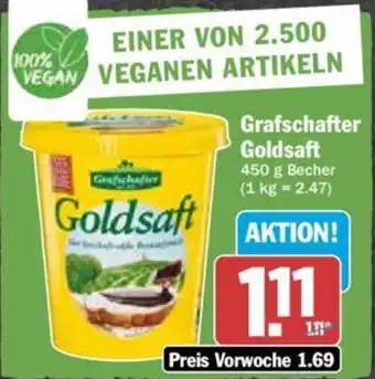 Hit Grafschafter Goldsaft 450 g Becher Angebot