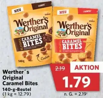 Combi Werther's Original Caramel Bites 140 g Beutel Angebot