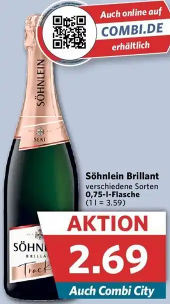 Combi Söhnlein Brillant 0,75 L Flasche Angebot