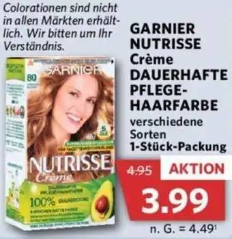 Combi Garnier Nutrisse Crème Dauerhafte Pflege Haarfarbe 1 Stück Packung Angebot