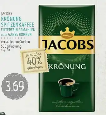 Edeka Struve Jacobs Krönung Spitzenkaffee Filterfein Gemahlen Oder Ganze Bohnen Angebot