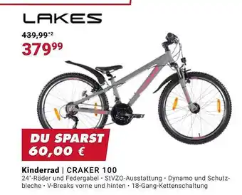 Fahrrad XXL Lakes kinderrad craker 100 Angebot