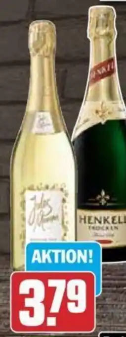 Hit Jules Mumm Sekt oder Henkell trocken 0,75 l Flasche Angebot