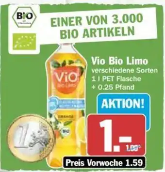 Hit Vio Bio Limo 1 l Pet Angebot