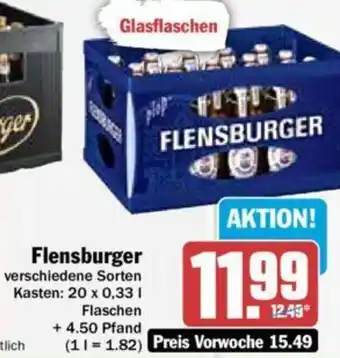 Hit Flensburger 20 x 0,33 l Angebot