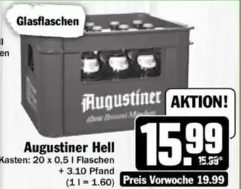 Hit Augustiner Hell 20 x 0,5 l Angebot