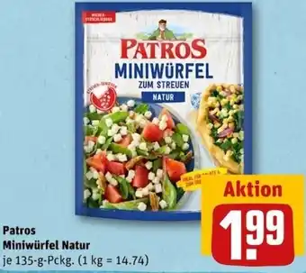 REWE Center Patros Miniwürfel Natur 135 g Pckg. Angebot