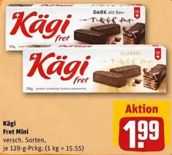 REWE Center Kägi Fret Mini 128 g Pckg. Angebot