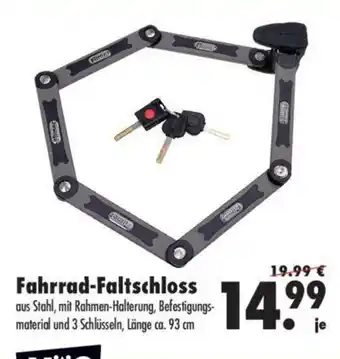 Mäc Geiz Fahrrad Faltschloss Angebot