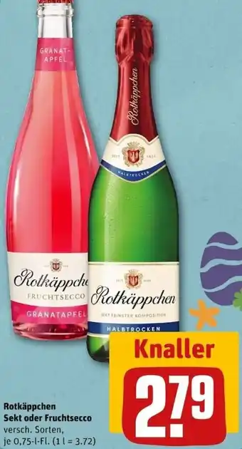 REWE Center Rotkäppchen Sekt oder Fruchtsecco 0,75 L Fl. Angebot