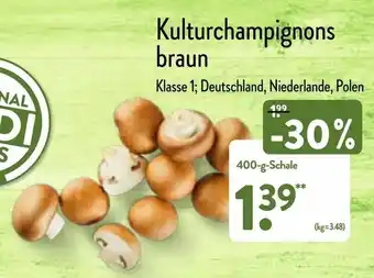 Aldi Nord Kulturchampignons braun 400g Angebot