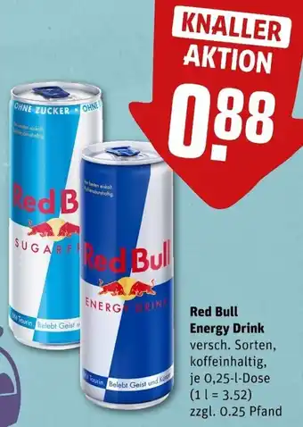 REWE Center Red Bull Energy Drink 0,25 L Dose Angebot