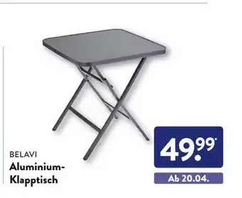 Aldi Süd Belavi aluminium-klapptisch Angebot