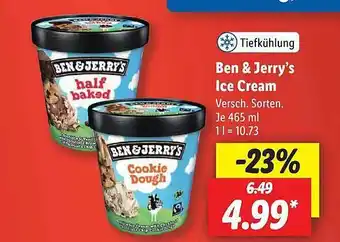 Lidl Ben & jerry's ice cream Angebot