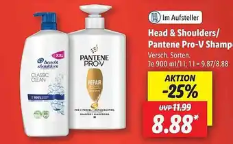 Lidl Head&shoulders oder pantene pro-v shampoo Angebot