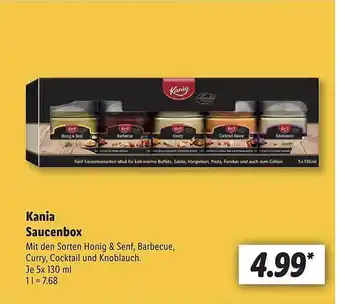 Lidl Kania saucenbox Angebot