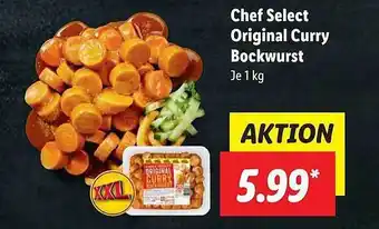 Lidl Chef select original curry bockwurst Angebot