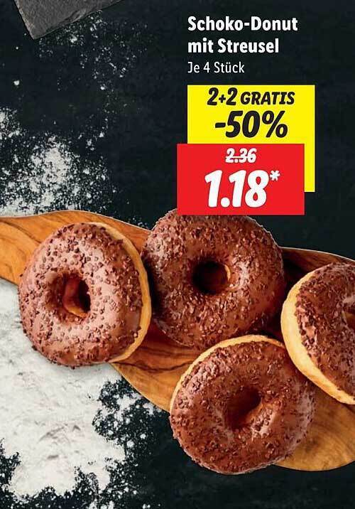 Schokodonut mit streusel Angebot bei Lidl