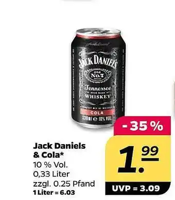 NETTO Jack daniels & cola Angebot