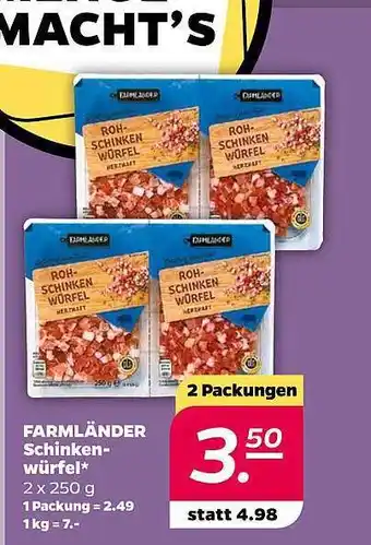 NETTO Farmländer schinken würfel Angebot