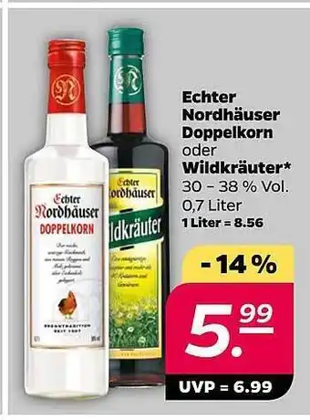 NETTO Echter nordhäuser doppelkorn oder wildkräuter Angebot