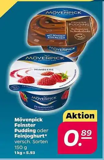 NETTO Mövenpick feinster pudding oder feinjoghurt Angebot